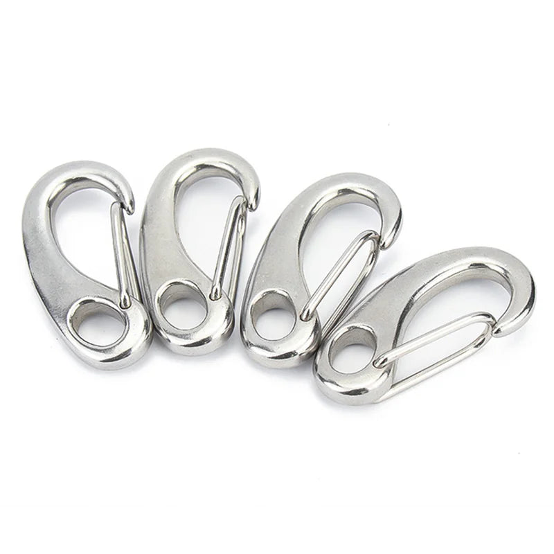 Stainless Steel 304 316 Snap Hook Egg-shaped Quick Link Spring Buckle