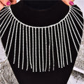 Rhinestone Long Tassel Pendant Chain High-Grade Silver Crystal Diamond Trimming Decorations Clothing Accessories Boots Hair Diy