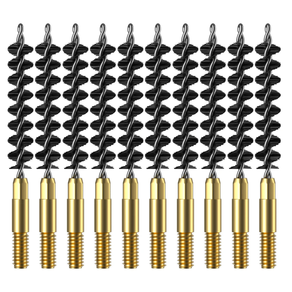 Gun Cleaning Brush Black Nylon Wires Bore Cleaner Kit 10PCS/PACK