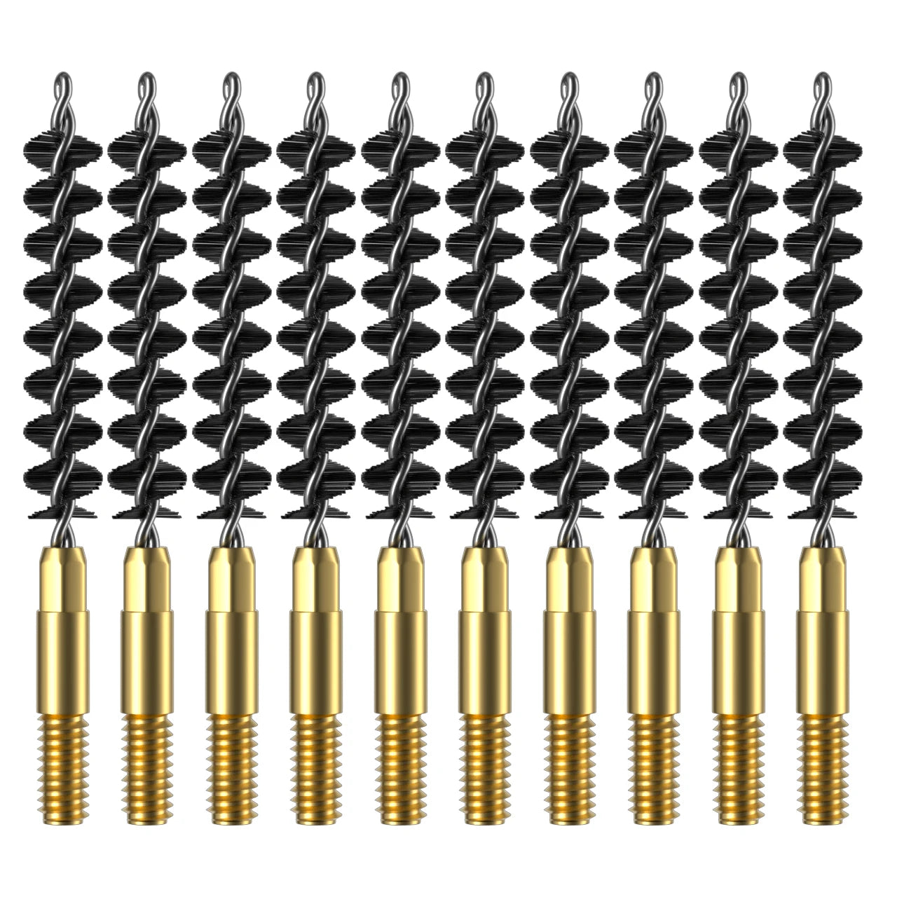 Gun Cleaning Brush Black Nylon Wires Bore Cleaner Kit 10PCS/PACK