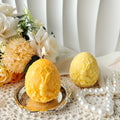 J5180 3D Rabbit Flower Easter Bunny Egg Silicone Mold for Aromatic Candle Soap Making Easter Egg Resin Easter Egg Gypsum Moulds