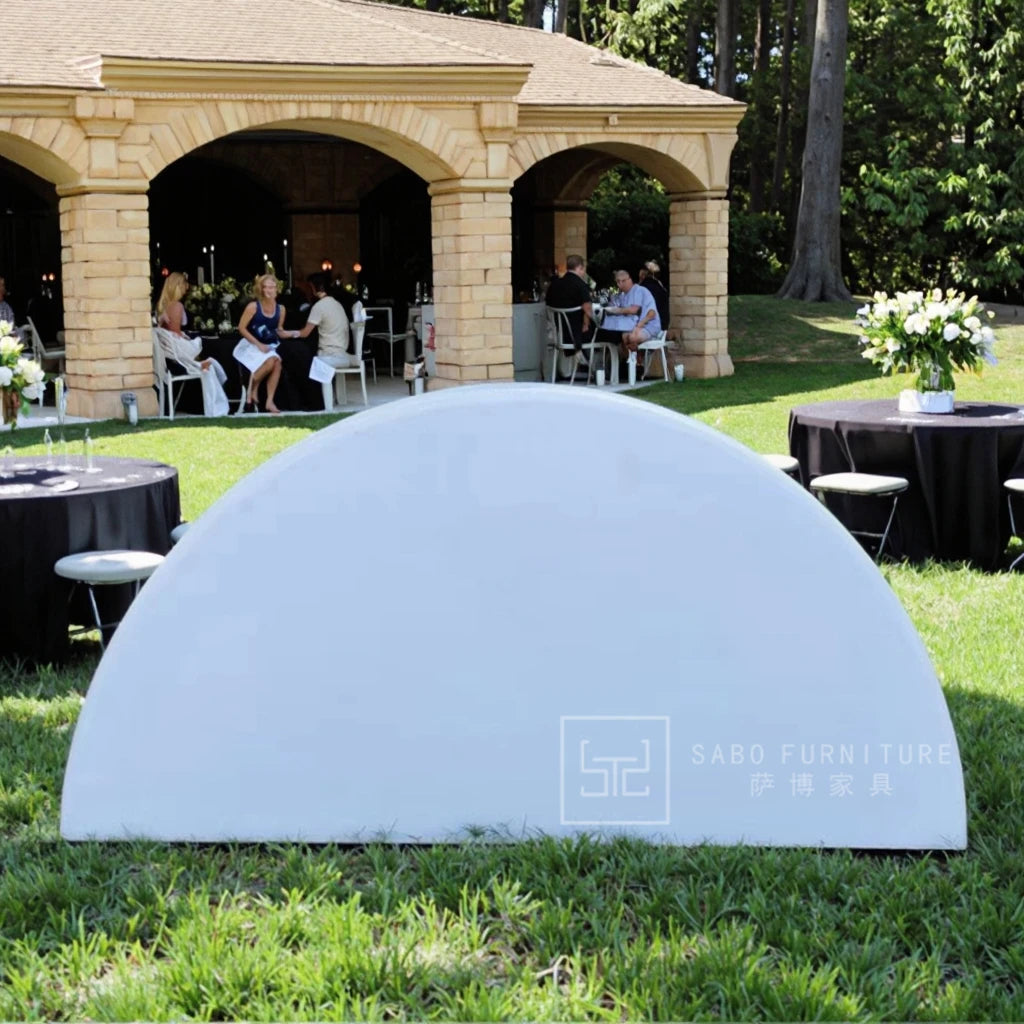 Modern 5ft 60inch Lightweight HDPE Plastic Top Outdoor Table Foldable 10-Seater for Banquets Hotels Wedding Events Entry Villas