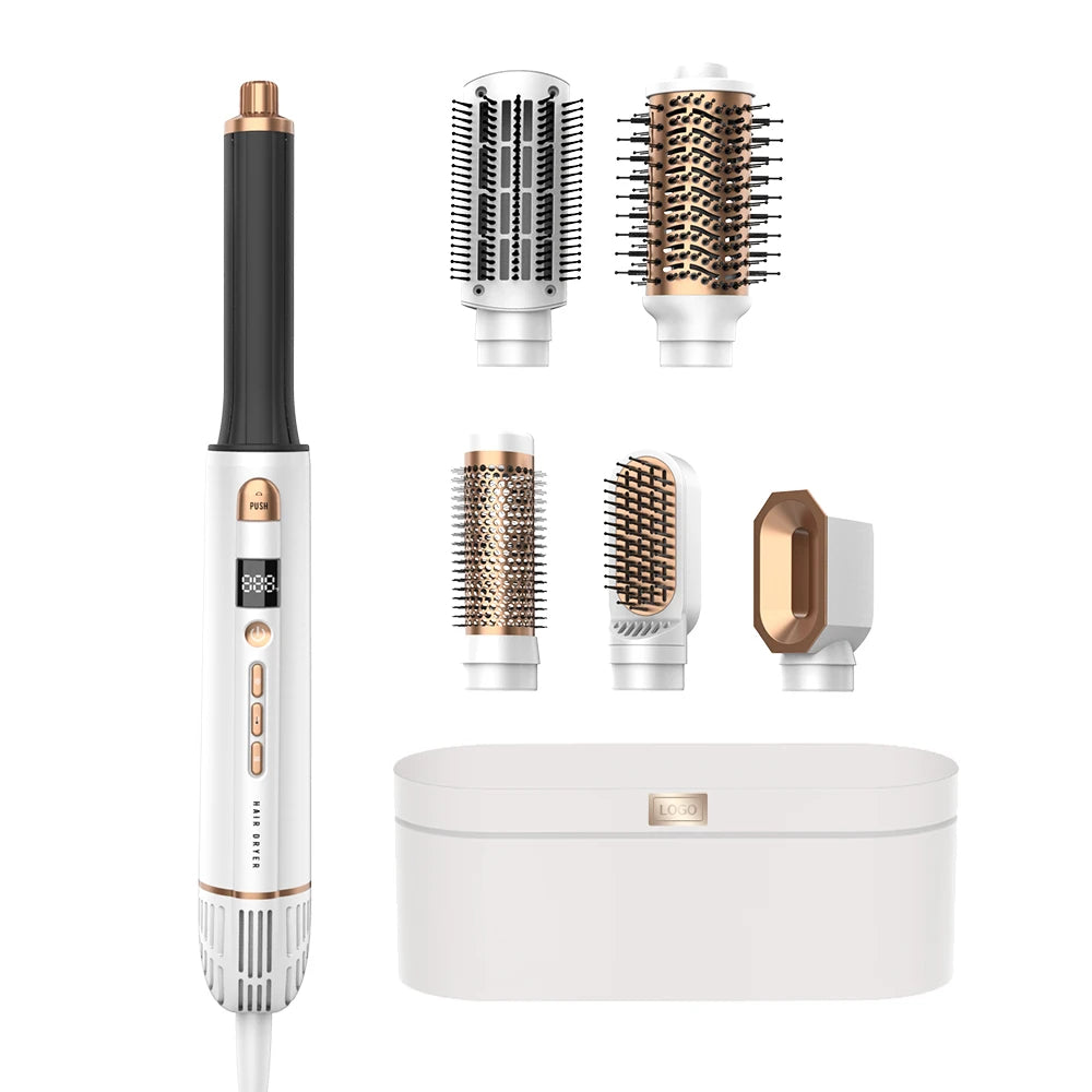 Fast High Speed 7 in 1 Hair Haar Styler Airstyler Hair Styling Curl Hot air Brush 110000 Rpm Hair Dryer Brush