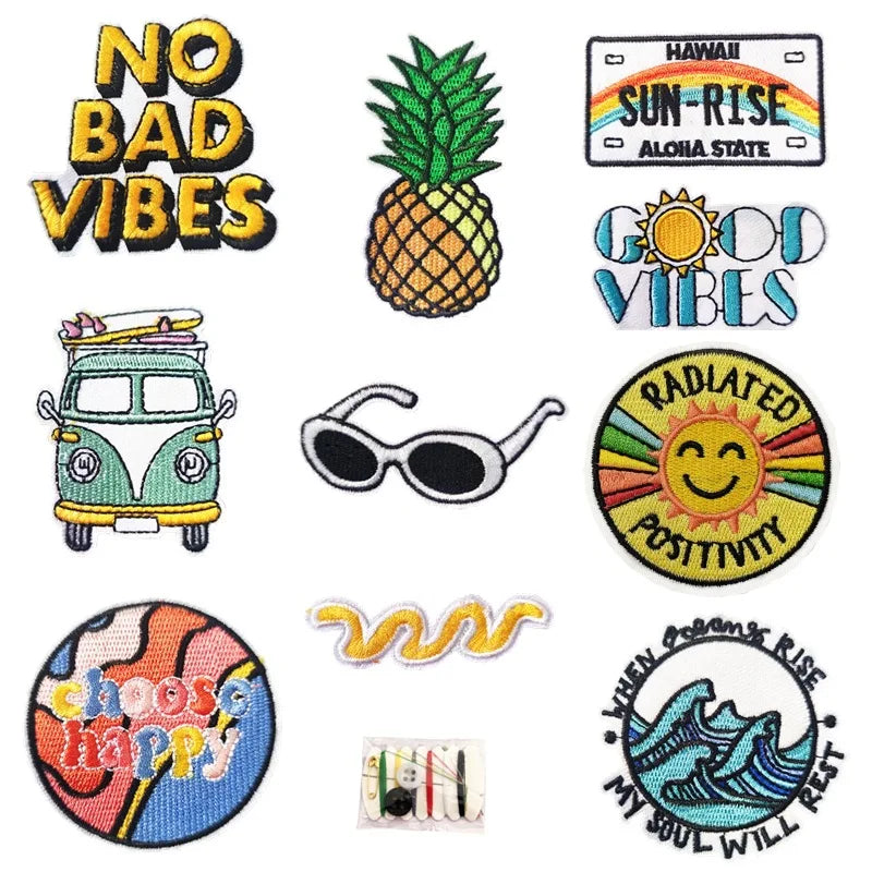 Hot Sell Diy Accessories Embroidery Iron on  Patches for Kids Clothes