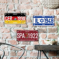 Nation Ball Culture Wall Art Tin Sign Metal Poster Car License Plate Man Cave Home Decor for Wall Art