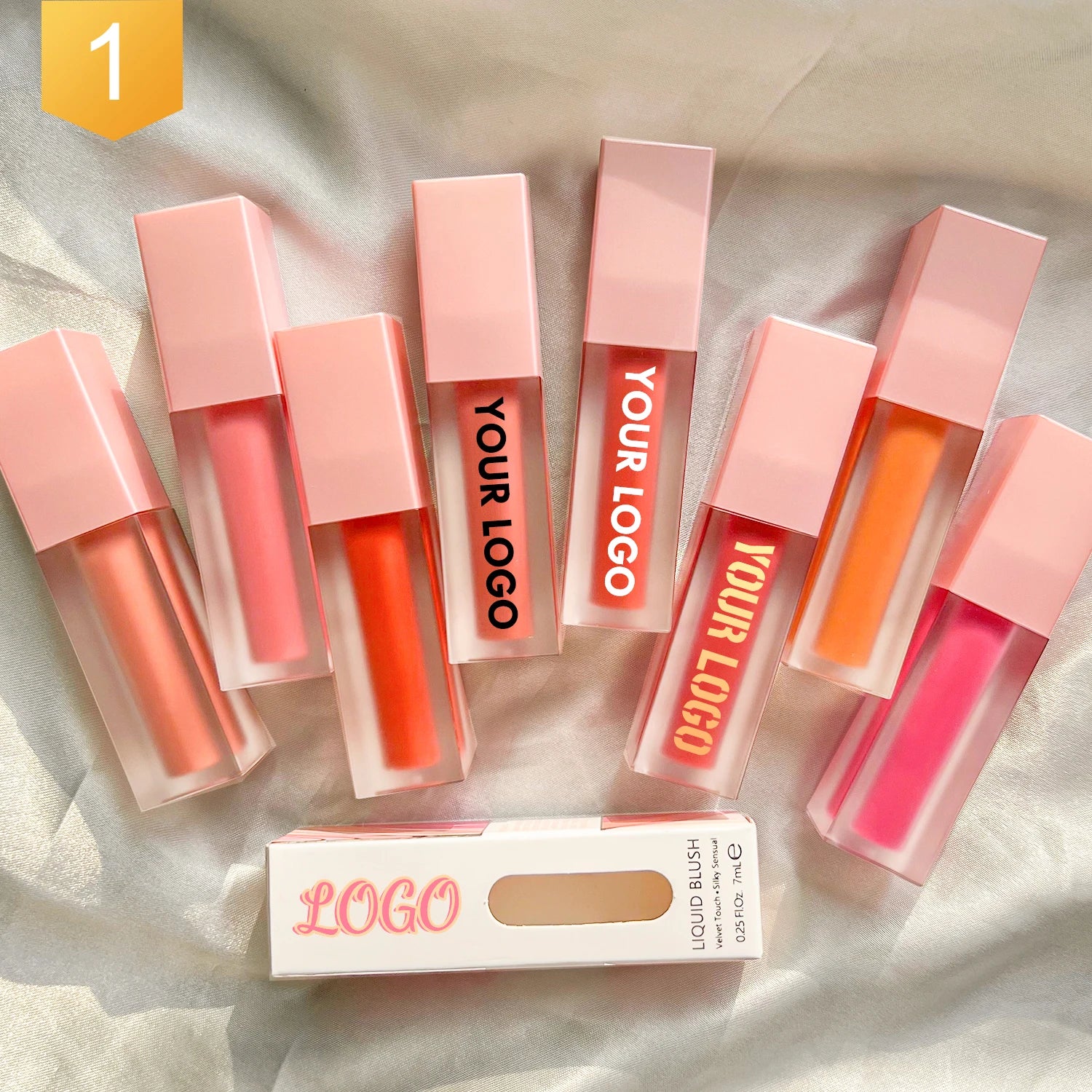 Liquid Blush 8 Color Natural Long-lasting Makeup Cream Blush Private Label No Logo