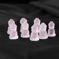 Wholesale Folk Crafts Healing Natural pink Crystal Carved Buddha for Home Decoration