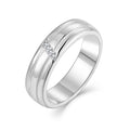 YH JEWELLERY's Rhodium Plated Sterling Silver 925 Wedding Band Rings Bezel Setting Stone Party Engagement Charm Jewelry for