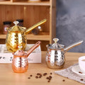 Turkish Coffee Pot Cezve Ibrik Stainless Steel Long Handle Dubai CoffeePot Milk Butter Melting Jug 600 ML