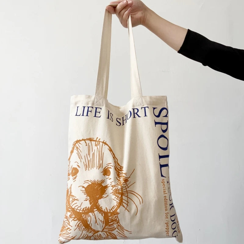 Eco-Friendly Large Cotton Canvas Tote Bag Thin Muslin Reusable Organic Shopping Bag with Custom Logo Printing Gifts Promotions