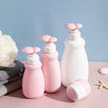 Empty Flower Unique Design 1oz 30ml Cream Skin Care Jar and 3.4 OZ 10 OZ 16 OZ Lotion Toner Moisture Cream Bottles Set with Pump