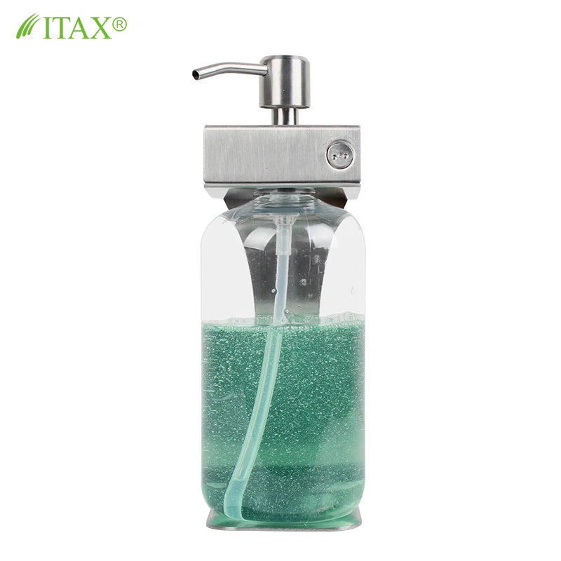 304# Stainless Steel Hotel Wall Mounted Manual Single and Double and Three Heads Soap Shampoo Conditioner Dispenser
