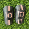 Customizable Imitation Carbon Fiber Shin Pads Protective Leg Ventilated Football and Mini Soccer Shin Guards for Running