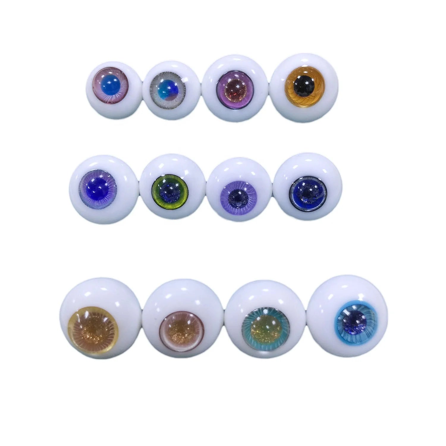Eyeballs Bjd Glass for DIY Craft Bjd Realistic Glass Eyes