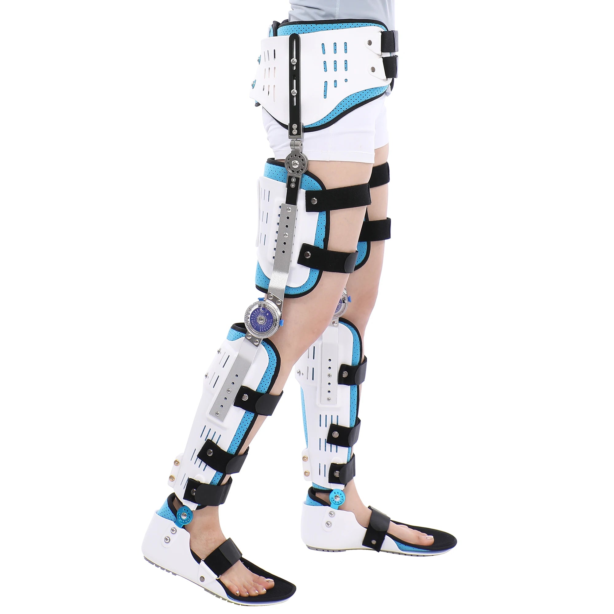 Adjustable Thigh and Calf Stabilizer - Enhanced Joint Support for Post-Operative Rehabilitation & Safety