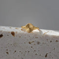 Joolim High End 18K Gold Plated Sunshine Burst Ring Stainless Steel Rings for Women