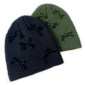 Custom Design Bow Style Acrylic Knitted Hats Women Fashion Factory Wholesale Cheap Knit Beanies Solid Color Winter Hats