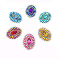 2025 Customized Carnival Craft AB Iridescent Green Purple  Dress Patches Gel Back Resin Iron Appliques Hot Sale for Bags Hats