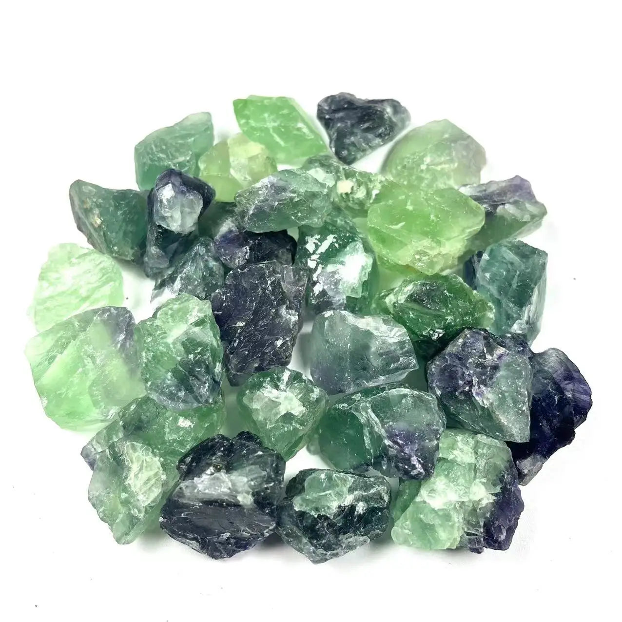 Wholesale Natural Healing Stone Rough Stone  High Quality Crystal Fluorite Raw Stone  for Decoration