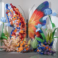 Vv334 Hot Sale Oil Painting Butterfly Decoration Flower Arrangement Layout Wedding Backdrop Photograph Props Wedding Decoration