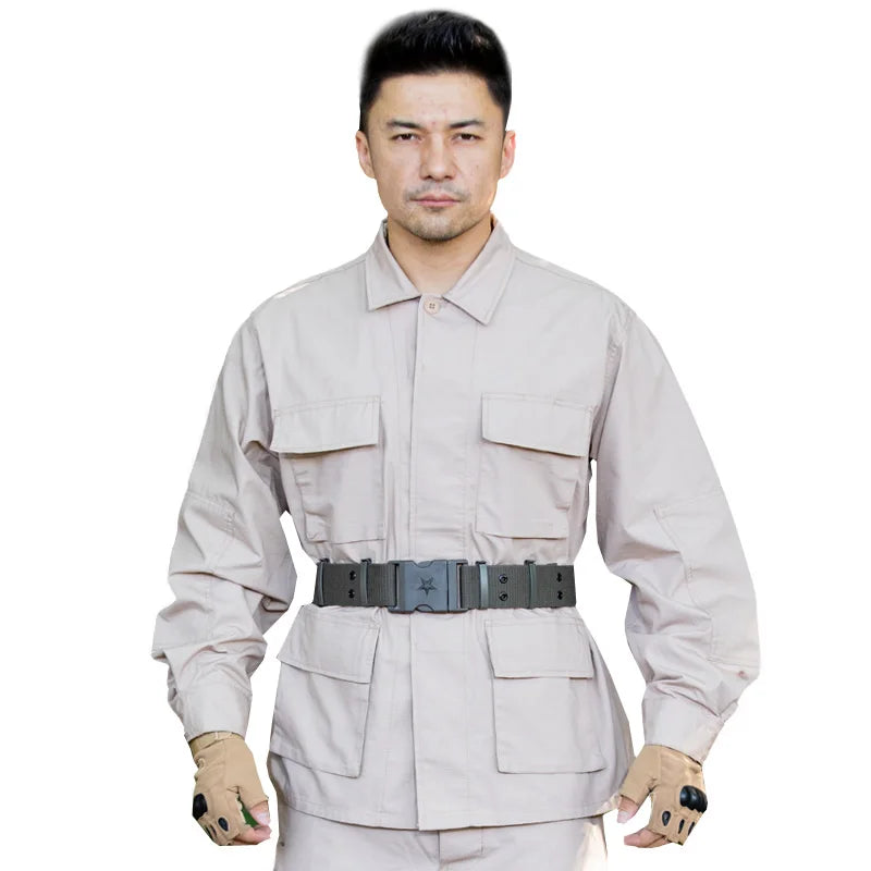 Wholesale Outdoor Custom Uniform Tactical Training Bdu Suit for Man Camouflage Combat Uniform
