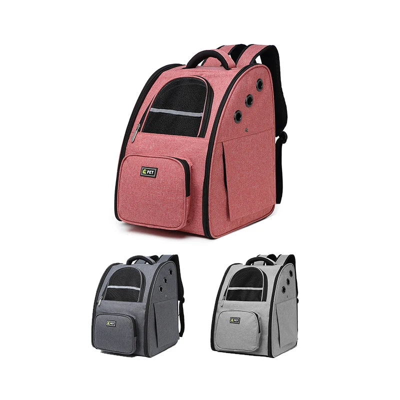 OEM/ODM Custom Color Logo New Luxury Dog Outdoor Carrier Convenient Breathable Pet Backpack Foldable Pet Bag