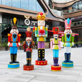 Large 6ft Nutcracker Christmas Ornament Giant Outdoor Event Decoration 180cm Life Size Christmas Nutcracker Soldier Statue