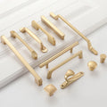 Modern Style Matte Gold Solid Aluminum Alloy Cabinet Handles 96mm Kitchen Cupboard Pulls Drawer Knobs for Furniture Wardrobe Use