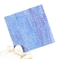 Buenoarte 10x15cm 3mm Thick Textured Stained Glass Sheet Square Blue Green Series-Tiffany Glass Mosaic DIY Art Hobby Room Use