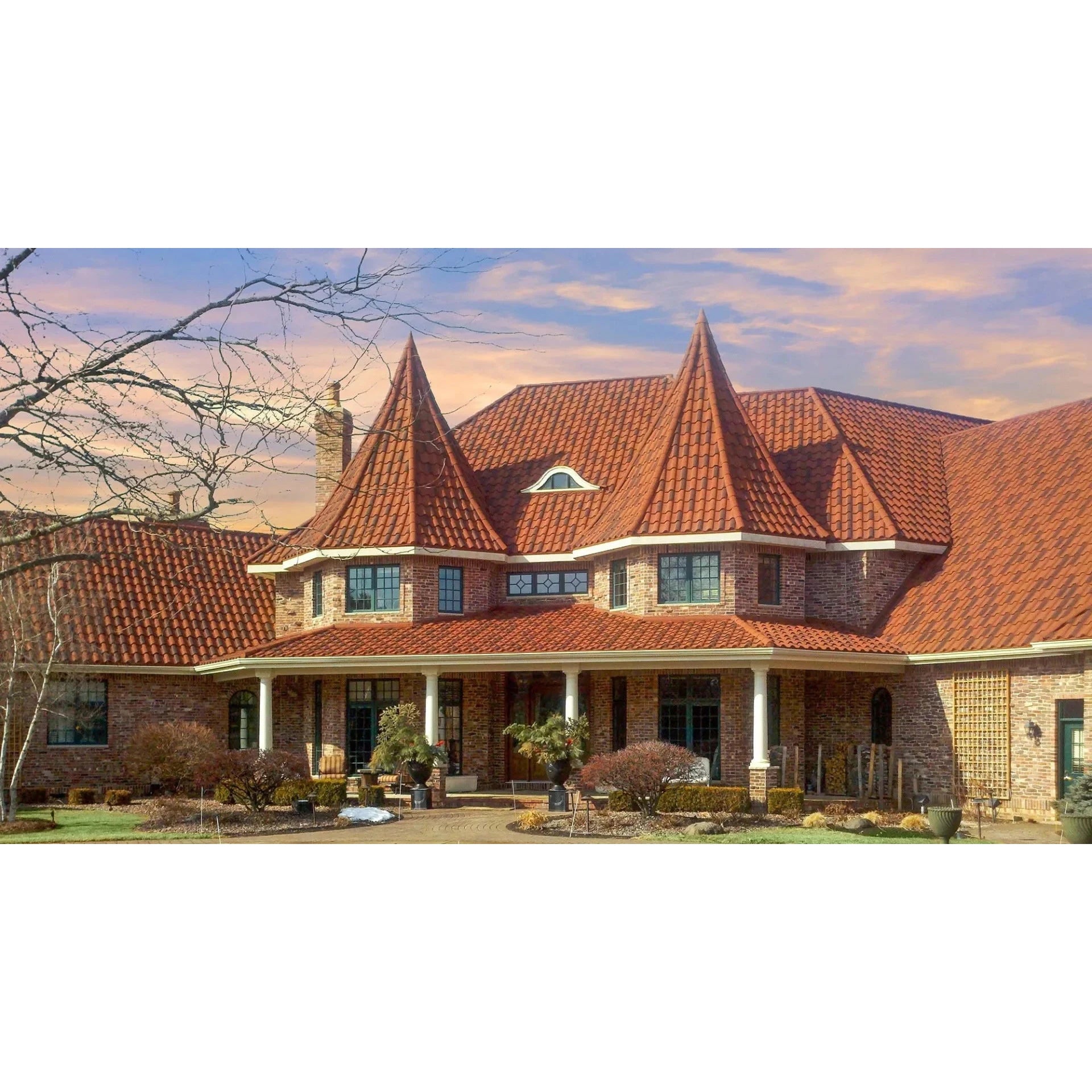 North America Stone Granules Coated PPGI Steel Roof Tiles Tejas Green Back Siding Roofing 0.45 mm