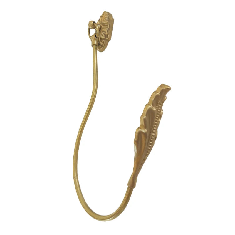 Luxury Solid Brass Curtain Holdbacks Metal Curtain Poles