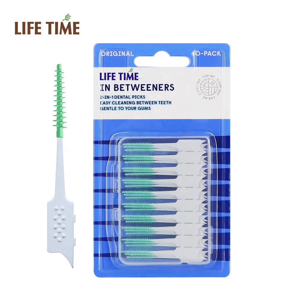 Travel case Silicon Tooth Pick Flexible Interdental Brush Pick