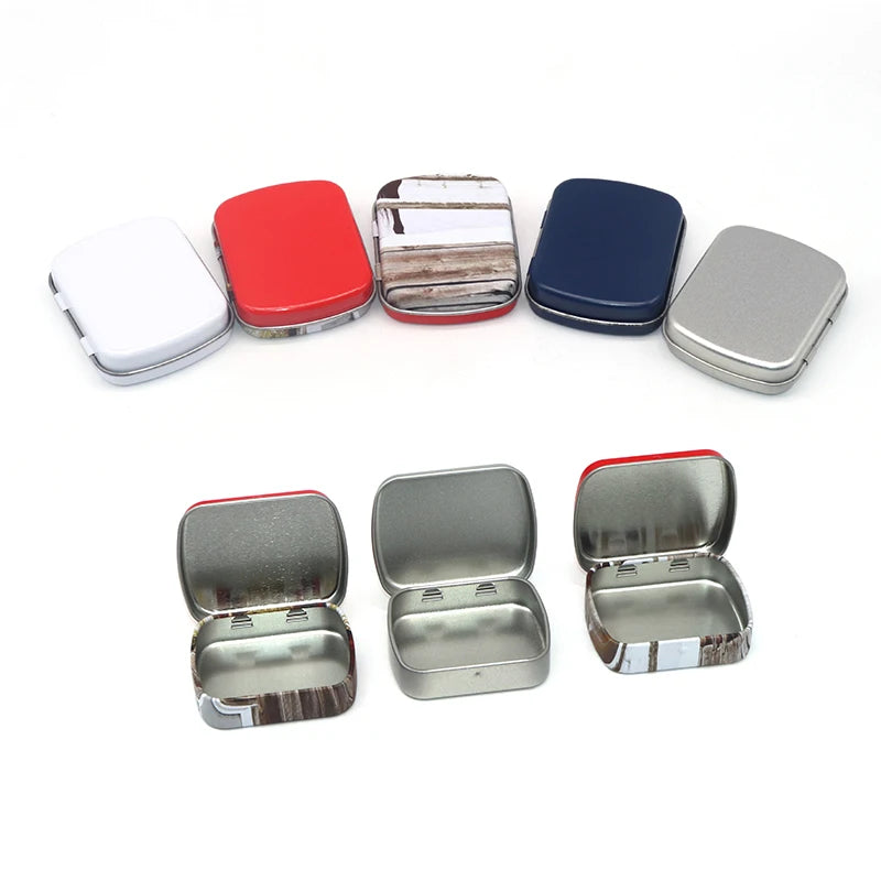 Factory Customizable Jewelry Gift Cookie Biscuit Candy Wholesale starburst square Thin Metal Hinge Packing Tin Box Manufacturer