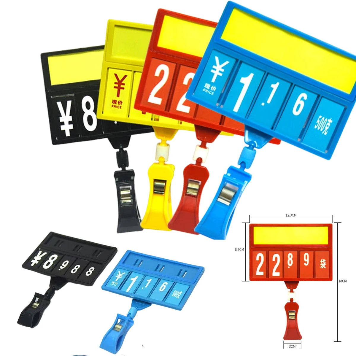 Supermarket Replaceable POP Promotion Price Number Sign Display Posted Label Card Plastic Holder Frame A4 Sign Holder