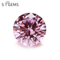 Ready to Ship 1000 Pcs Loose Gemstone Round Cut Pink Cubic Aaa Cubic Zirconia for Jewelry