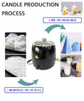 Dontalen Electric Wax & Candle Making Machines Black Large Soy Wax Melting Pot Wax Melter Quick-Pour Valve Metal CE Certified