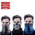 Low Price Custom Skull Seamless Tubular Bandana Tactical Headwrap Scarf Clown Mask Hiking Neck Gaiter Hunting Tube Face Mask