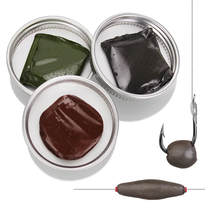 15g Black/Green/Brown Carp Fishing Tackle Soft Sinker Leader Weight Fishing Tungsten Mud
