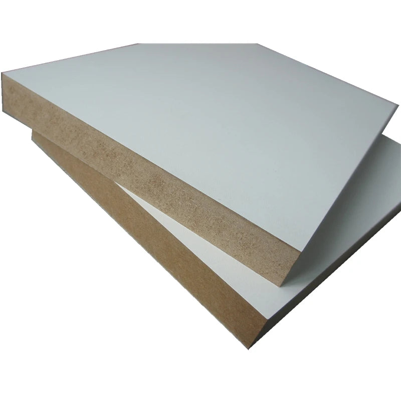 Melamine Fiberboard MDF Medium Density  Plywood White Surface