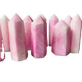Wholesale High Quality Natural Crystal Tower  Pink Mangano Calcite Pink Aragonite Point Wand for Decoration