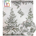 Jade Color Crystal Sequins Bridal Luxury Embroidery Beads Wedding Tulle Jade Color Beaded Lace Fabric