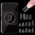 Professional Portable Sculpted Almond Square Stiletto French Gel ABS Nail Art Accessories-Durable Flexible Removable Nail
