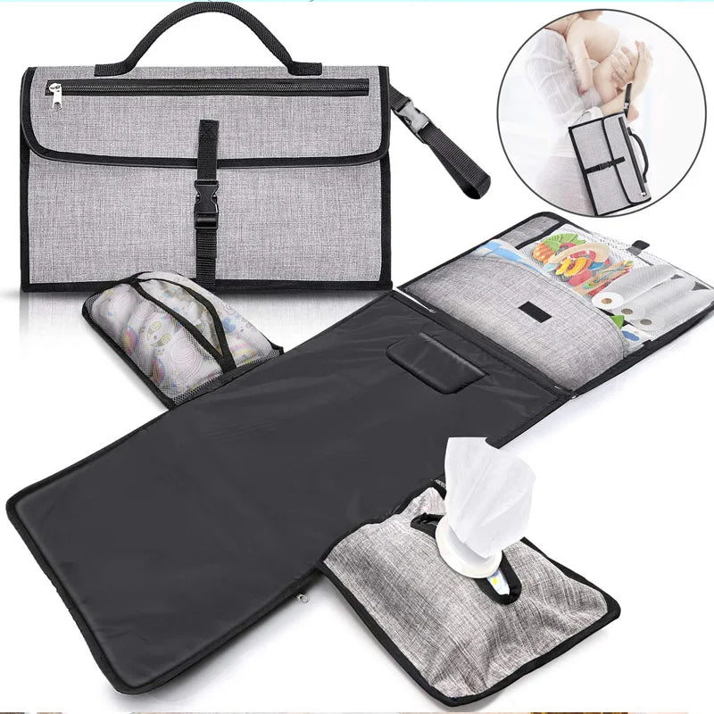 Portable Diaper Changing Pad Waterproof  Travel Baby Diaper Changing Mat