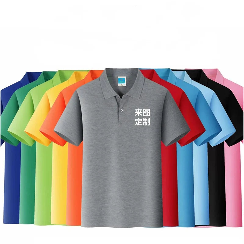 Top Selling Breathable Unisex Short Sleeve Polo t Shirt Business Cotton Polyester Polo t Shirts