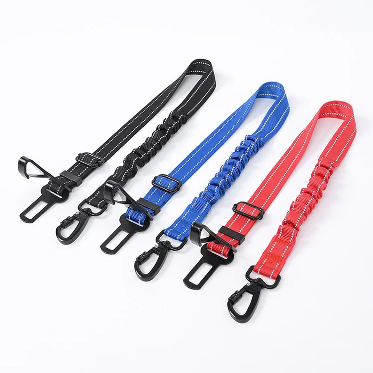 Multi-functional Durable Dog Car Safe Belt Adjustable Dog Car Leash Elastic Car Safe Belt for Dog Cat