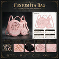 Manufacturers Wholesale Custom Crossbody Note Ita Bag Unique Design Clear PVC Ita Bag Designer Printing With Pins Insert MegaBDM