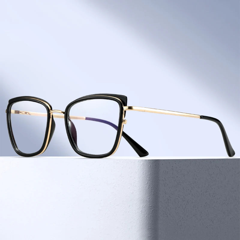 MS 82011 Women Luxury Designer Style Eyeglasses Frame Prescription Blue Light Blocking Optical Colored Stylish Spectacle Frames MegaBDM