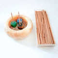 HY Crafts Natural Green Aventurine Incense Holder Semi-precious Stone for Feng Shui