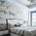 YKEAX 325 Yorklon Custom Modern 3D Wallpaper Chinoiserie Flower Birds Wall Murals Waterproof Fabric Nature Decor for Hotels
