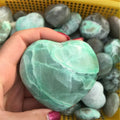 Carving Green Quartz Crystal Moonstone Heart Crystal Wholesale Natural Eco-friendly Love Feng Shui Fluorite Polished 1kg Xiangfu